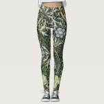 William Morris Seaweed Pattern Floral Vintage Art Leggings<br><div class="desc">William Morris Seaweed Pattern Floral Vintage Art Wallpaper Design Watercolor Painting William Morris was an English textile designer, artist, writer, and socialist associated with the Pre-Raphaelite Brotherhood and British Arts and Crafts Movement. He founded a design firm in partnership with the artist Edward Burne-Jones, and the poet and artist Dante...</div>