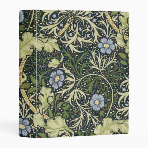 William Morris Seaweed Pattern Floral Vintage Art Mini Binder