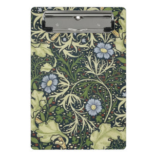 William Morris Seaweed Pattern Floral Vintage Art Mini Clipboard