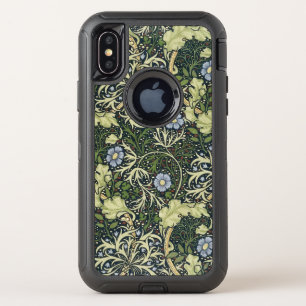 William Morris Seaweed Pattern Floral Vintage Art OtterBox Defender iPhone X Case