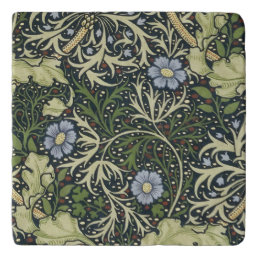 William Morris Seaweed Pattern Floral Vintage Art Trivet