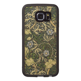 William Morris Seaweed Pattern Floral Vintage Art Wood Phone Case