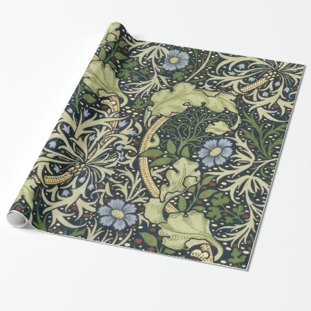 William Morris Seaweed Pattern Floral Vintage Art Wrapping Paper