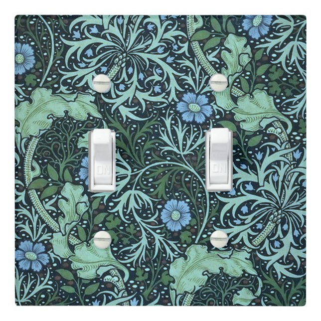 William Morris Seaweed Pattern    Light Switch Cover (In Situ)