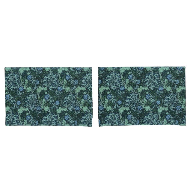 William Morris Seaweed Pattern   Pillow Case (Front-Set)