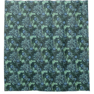 William Morris Seaweed Pattern Shower Curtain