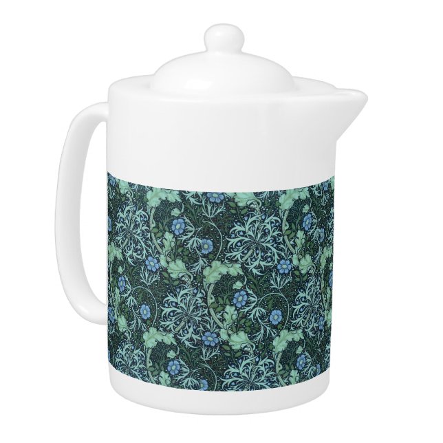 William Morris Seaweed Pattern      Teapot (Left)