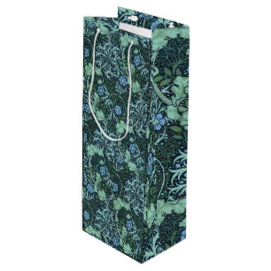 William Morris Seaweed Pattern Wine Gift Bag