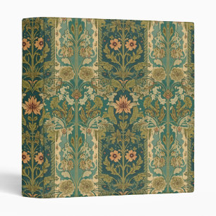  William Morris Seaweed Vintage Floral art nouveau 3 Ring Binder