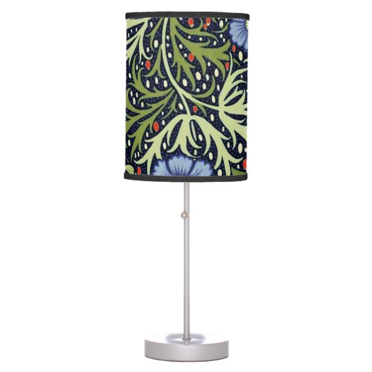 William Morris Seaweed Wallpaper Pattern Table Lamp Zazzle Com William Morris Seaweed Wallpaper Pattern Table Lamp