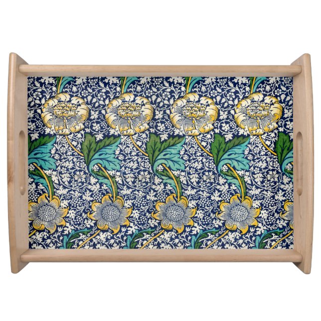 William Morris serving tray blue Kennet  (Front)