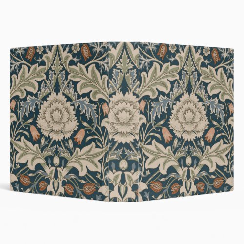 William Morris Severn Floral Garden Flower Classic 3 Ring Binder