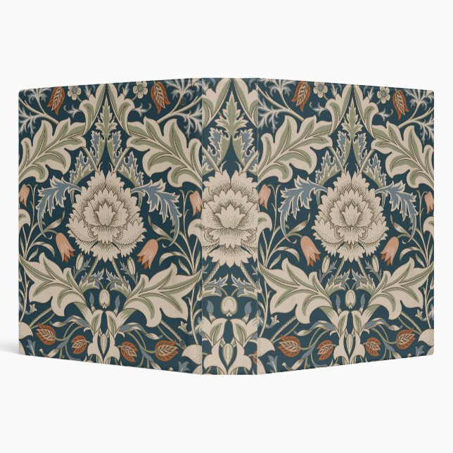 William Morris Severn Floral Garden Flower Classic 3 Ring Binder (Background)