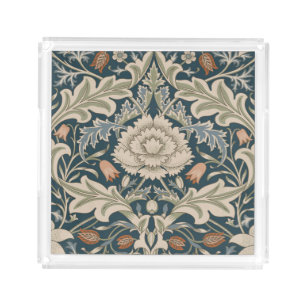 William Morris Severn Floral Garden Flower Classic Acrylic Tray
