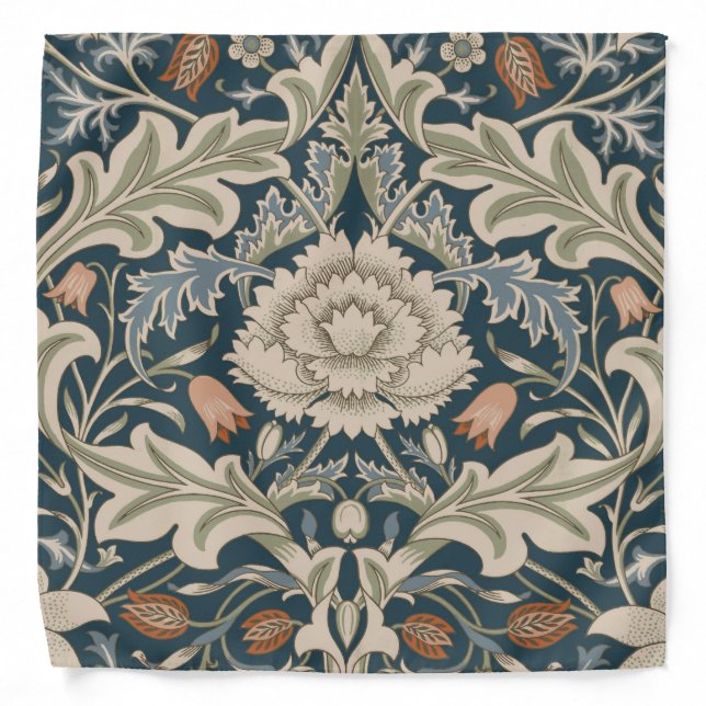 William Morris Severn Floral Garden Flower Classic Bandana (Front)