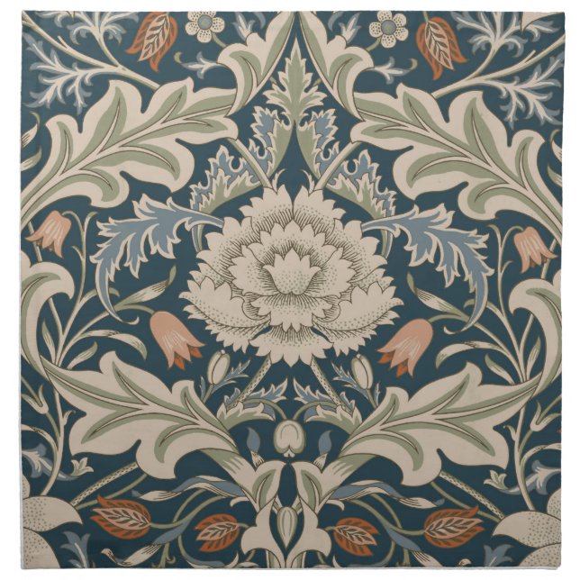 William Morris Severn Floral Garden Flower Classic Cloth Napkin (Front)