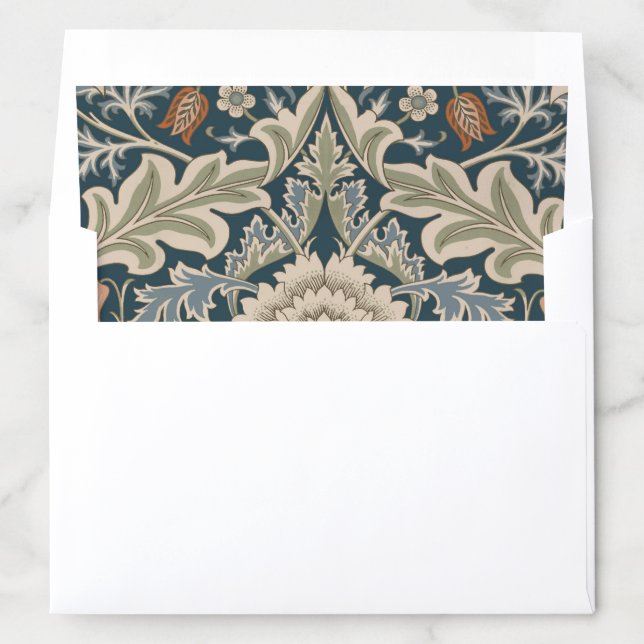 William Morris Severn Floral Garden Flower Classic Envelope Liner (In Envelope)