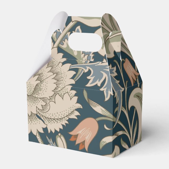 William Morris Severn Floral Garden Flower Classic Favor Boxes (Front Side)