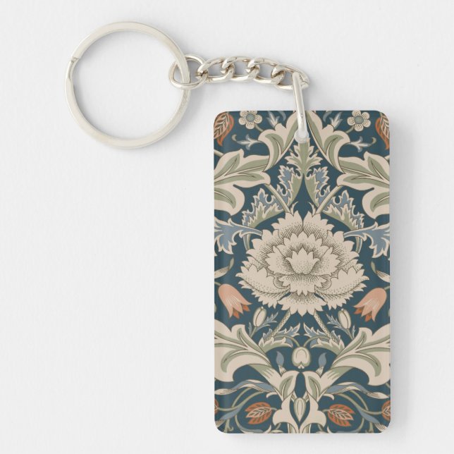 William Morris Severn Floral Garden Flower Classic Keychain (Front)