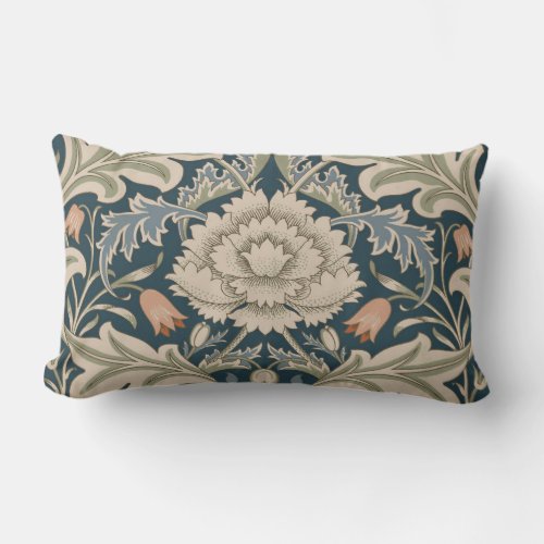 William Morris Severn Floral Garden Flower Classic Lumbar Pillow