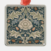 William Morris Floral Garden Motto and Frame Ceramic