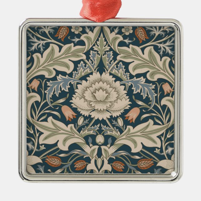 William Morris Severn Floral Garden Flower Classic Metal Ornament (Front)