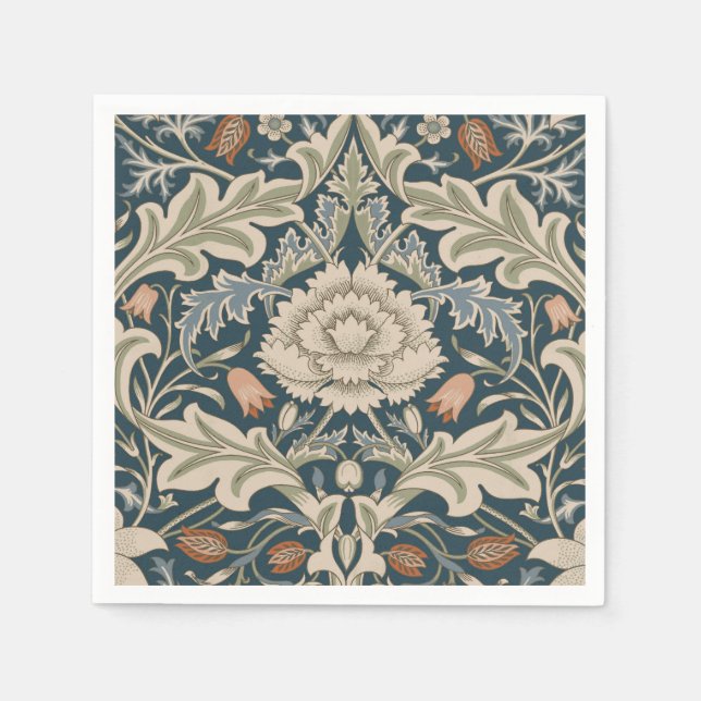 William Morris Severn Floral Garden Flower Classic Napkins (Front)
