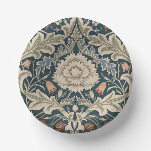 William Morris Severn Floral Garden Flower Classic Paper Bowls