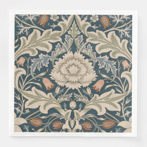 William Morris Severn Floral Garden Flower Classic Paper Dinner Napkins