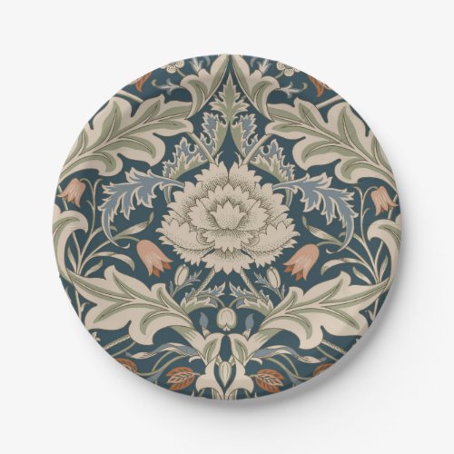 William Morris Severn Floral Garden Flower Classic Paper Plates