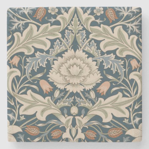 William Morris Severn Floral Garden Flower Classic Stone Coaster