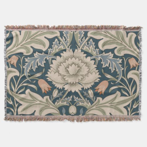 William Morris Severn Floral Garden Flower Classic Throw Blanket