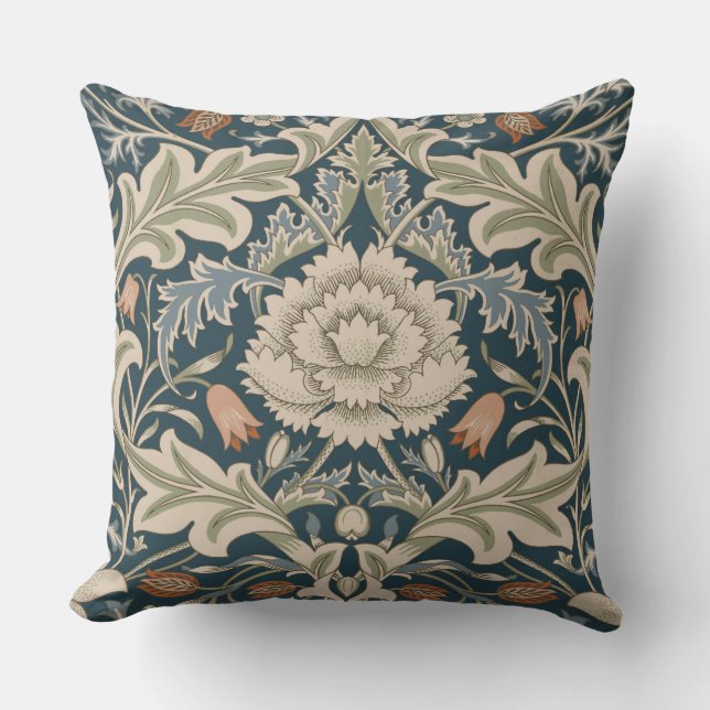 William Morris Severn Floral Garden Flower Classic Throw Pillow (Front)