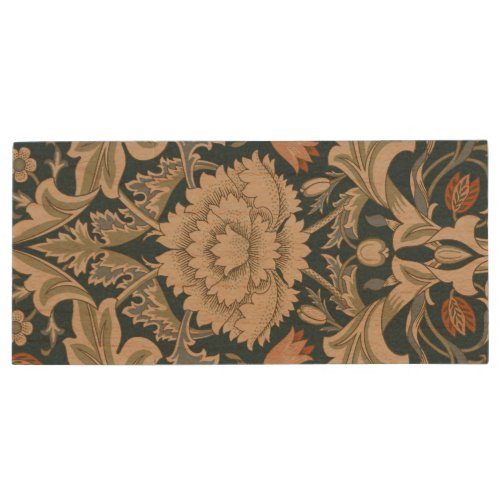 William Morris Severn Floral Garden Flower Classic Wood Flash Drive