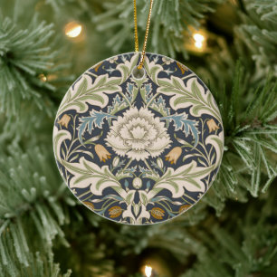 William Morris Severn Floral Pattern Classic Ceramic Ornament