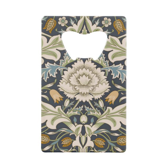 William Morris Severn Floral Pattern Classic Credit Card Bottle Opener (Front)