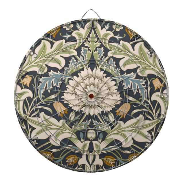 William Morris Severn Floral Pattern Classic Dart Board (Front)