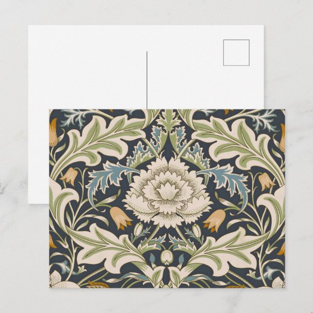 William Morris Severn Floral Pattern Classic Postcard (Front/Back)