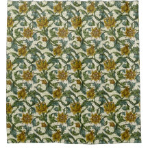 William Morris Single Stem Floral Art Tile