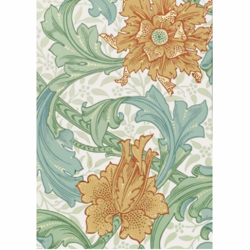 William Morris Single Stem Floral Pattern Cutout