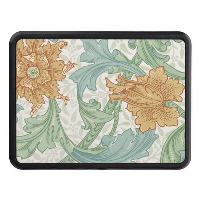 William Morris Single Stem Floral Pattern Hitch Cover (Front)