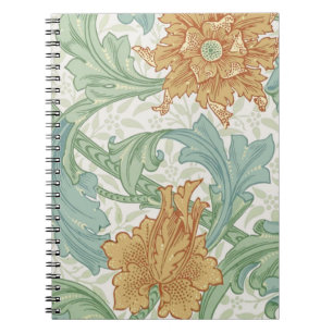 William Morris Single Stem Floral Pattern Notebook