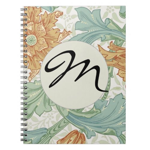 William Morris Single Stem Floral Pattern Notebook