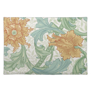 William Morris Single Stem Floral Pattern Placemat