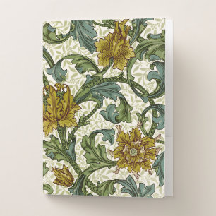 William Morris Single Stem Floral Pattern Pocket Folder