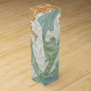William Morris Single Stem Floral Pattern Wine Box