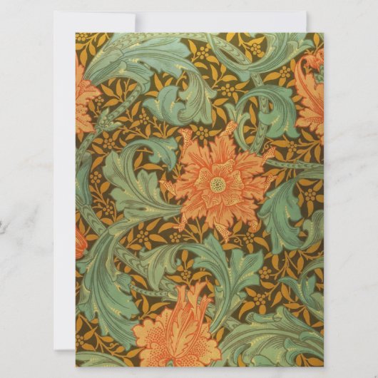 William Morris Single Stem Pattern Art Nouveau (Front)