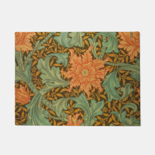 William Morris Single Stem Pattern Art Nouveau Doormat