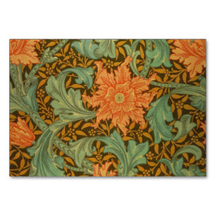 William Morris Single Stem Pattern Art Nouveau Table Number
