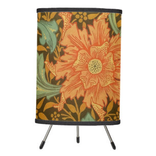William Morris Single Stem Pattern Art Nouveau Tripod Lamp